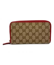 GUCCI（グッチ）の古着「長財布」｜ブラウン×レッド