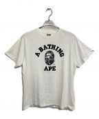 BAPE BY A BATHING APEベイプバイアベイシングエイプ）の古着「ABC COMO COLLEGE TEE」｜グレーカモ×ホワイト