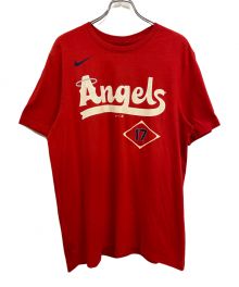 ロサンゼルス・エンゼルス×NIKE（マジェスティック×ナイキ）の古着「MLB シティコネクトTシャツ 大谷翔平」｜レッド