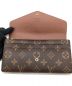 中古・古着 LOUIS VUITTON (ルイ ヴィトン) 長財布 ブラウン：30000円