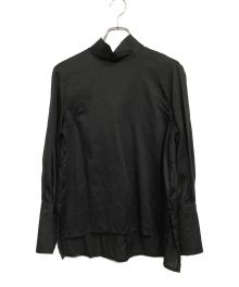 foufou（フーフー）の古着「high neck dress shirts」｜ブラック