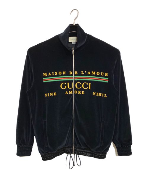 GUCCI（グッチ）GUCCI (グッチ) トラックジャケット ブラック サイズ:Lの古着・服飾アイテム