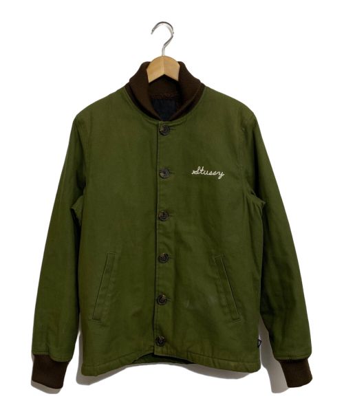 stussy（ステューシー）stussy (ステューシー) デッキジャケット オリーブ サイズ:US (Ｍ)の古着・服飾アイテム