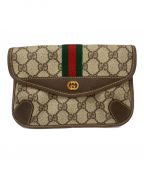 GUCCIグッチ）の古着「ハンドポーチ」｜ブラウン