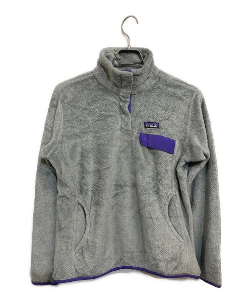 Patagonia（パタゴニア）Patagonia (パタゴニア) スナップTプルオーバー グレー×パープル サイズ:US Lの古着・服飾アイテム