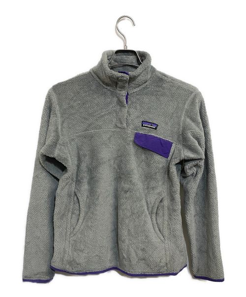 Patagonia（パタゴニア）Patagonia (パタゴニア) スナップTプルオーバー グレー×パープル サイズ:US Mの古着・服飾アイテム