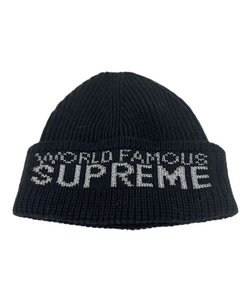 SUPREME（シュプリーム）Supreme (シュプリーム) World Famous Beanie ブラックの古着・服飾アイテム