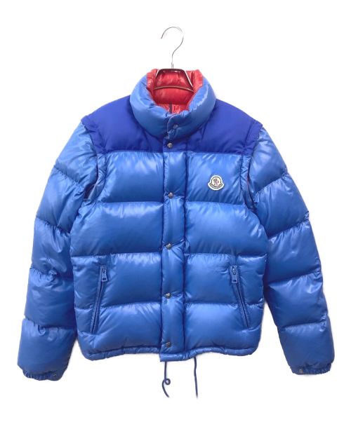 MONCLER（モンクレール）MONCLER (モンクレール) ANDERSEN 切り替えダウンジャケット ブルーの古着・服飾アイテム