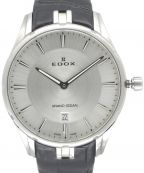 EDOXエドックス）の古着「グランドオーシャン スリムライン 腕時計 56002」｜シルバー