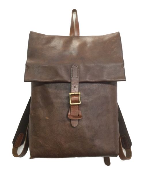 SLOW（スロウ）SLOW (スロウ) bono flap rucksack ブラウンの古着・服飾アイテム