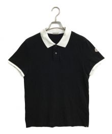 MONCLER（モンクレール）の古着「MAGLIA POLO MANICA CORTA」｜ブラック