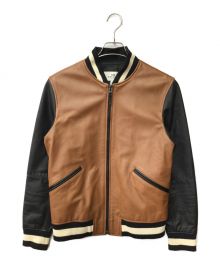 COACH（コーチ）の古着「Leather Varsity Jacket」｜ブラウン