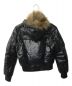 MONCLER (モンクレール) ファー付ダウンジャケット ブラック サイズ:０：39800円