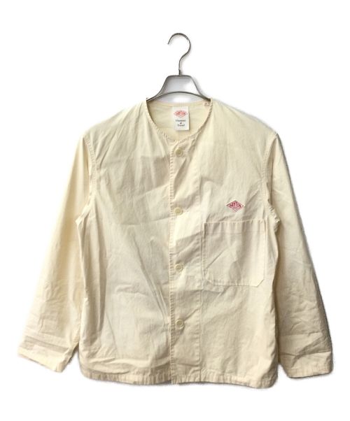 DANTON（ダントン）DANTON (ダントン) ノーカラーブルゾン #JD-8040 DUK ベージュ サイズ:40の古着・服飾アイテム