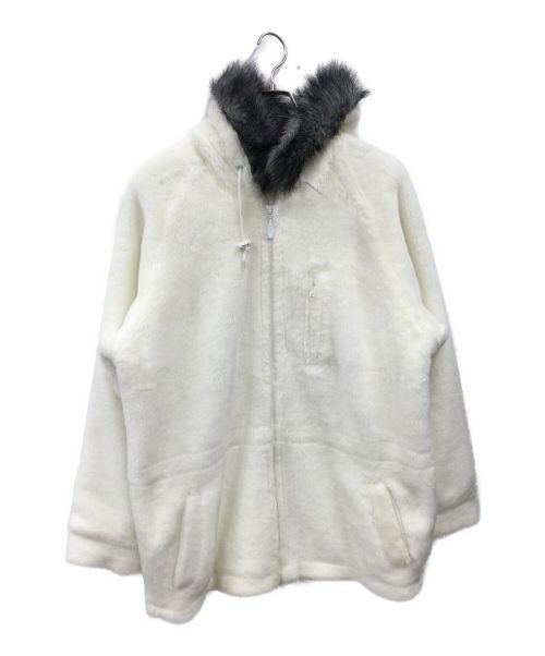 PIKO（ピコ）PIKO (ピコ) 起毛ジップパーカー ホワイト サイズ:Lの古着・服飾アイテム