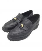 RAINMAKERレインメーカー）の古着「KILT TASSELED LOAFER」｜ブラック