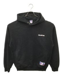 X-LARGE×RUSSELL ATHLETIC（エクストララージ×ラッセルアスレチック）の古着「スウェットパーカー」｜ブラック