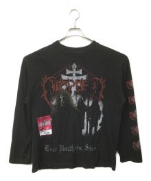 DROPDEAD（ドロップデッド）の古着「ロングスリーブTシャツ GR8EXCLUSIVE I WASHED BLACK」｜ブラック