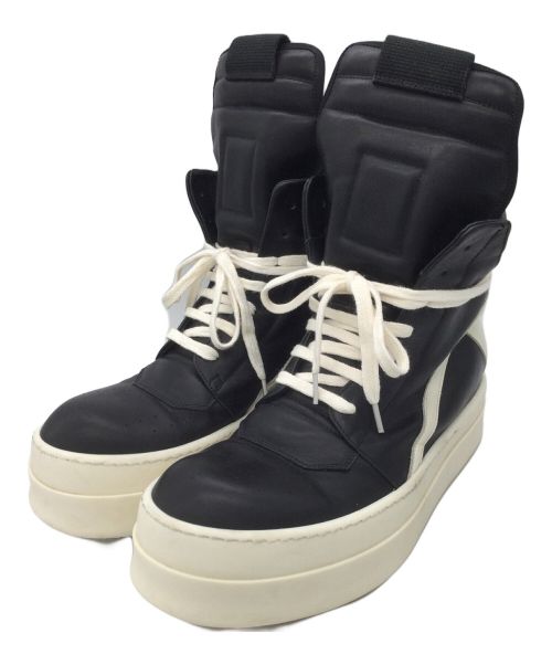 RICK OWENS（リックオウエンス）RICK OWENS (リックオウエンス) Mega Bumper Geobasket Black Milk ブラック×ホワイト サイズ:43の古着・服飾アイテム