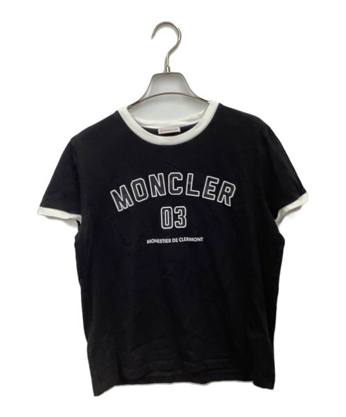 MONCLER（モンクレール）MONCLER (モンクレール) ロゴTシャツ ブラック サイズ:Mの古着・服飾アイテム