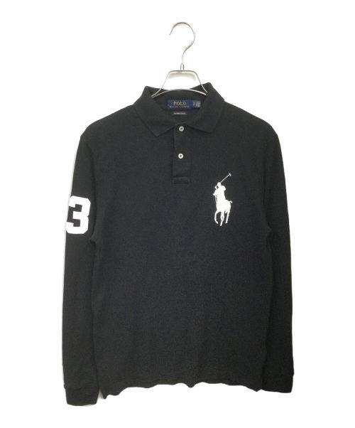 POLO RALPH LAUREN（ポロ・ラルフローレン）POLO RALPH LAUREN (ポロ・ラルフローレン) 長袖ポロシャツ ビッグポニー ブラック サイズ:Sの古着・服飾アイテム