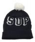 SUPREME (シュプリーム) New Era (ニューエラ) Banner Beanie ブラック：8000円