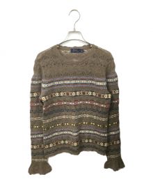 POLO RALPH LAUREN（ポロ・ラルフローレン）の古着「Fair Isle Wool & Cashmere Sweater」｜ベージュ