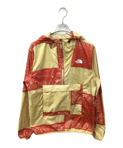 THE NORTH FACE（ザ ノース フェイス）THE NORTH FACE (ザ ノース フェイス) アノラックパーカー ペイズリー レッド×ベージュ サイズ:Mの古着・服飾アイテム