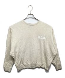 MICA&DEAL×Americana（マイカ＆ディール×アメリカーナ）の古着「"M.C.W" ロゴプリント スウェット 」｜アイボリー