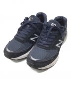 NEW BALANCEニューバランス）の古着「スニーカー ネイビー×シルバー」｜ネイビー