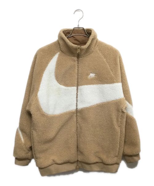 NIKE（ナイキ）NIKE (ナイキ) スウィッシュフルジップボアジャケット ベージュ サイズ:XLの古着・服飾アイテム