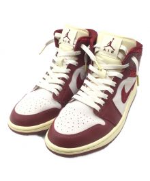 NIKE（ナイキ）の古着「Air Jordan 1 Mid SE "Tiki Leaf"」｜レッド×ホワイト