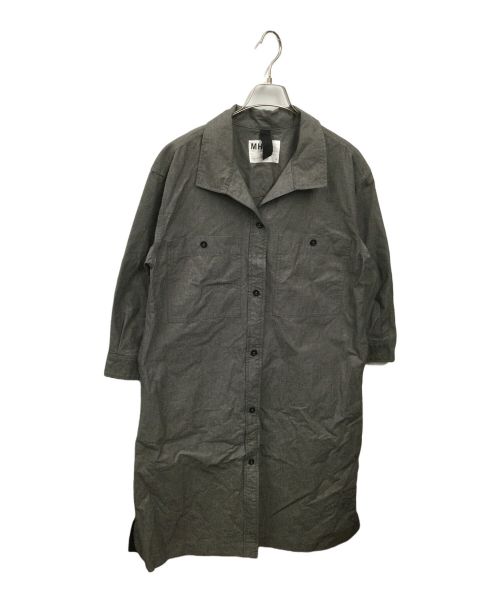 MHL（エムエイチエル）MHL (エムエイチエル) MELANGE COTTON CHAMBRAY OP グレー サイズ:2の古着・服飾アイテム