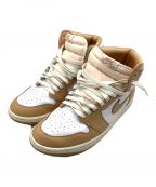 NIKEナイキ）の古着「AIR JORDAN 1 RETRO HI OG」｜ホワイト×ベージュ