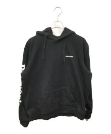 Patagonia（パタゴニア）の古着「Text Logo Uprisal Hoody」｜ブラック