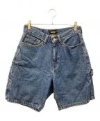 X-LARGEエクストララージ）の古着「EMBROIDERY DENIM SHORTS」｜インディゴ