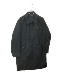 FRED PERRY（フレッドペリー）の古着「ロングコート ネイビー×チェック」｜ネイビー