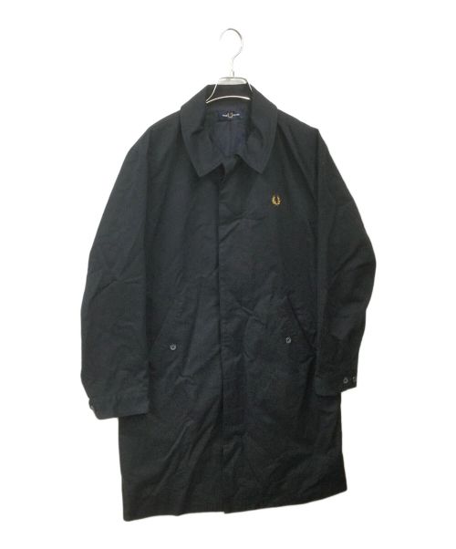 FRED PERRY（フレッドペリー）FRED PERRY (フレッドペリー) ロングコート ネイビー×チェック ネイビー サイズ:Freeの古着・服飾アイテム