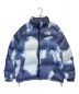 THE NORTH FACE（ザ ノース フェイス）の古着「Bleached Denim Print Nuptse」｜ネイビー