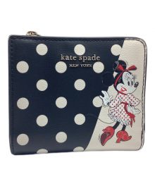 Kate Spade（ケイトスペード）の古着「2つ折り財布」｜ブラック×ホワイト