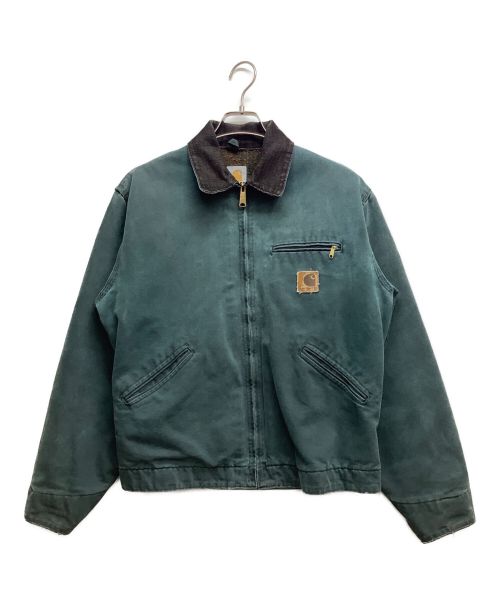 CarHartt（カーハート）CarHartt (カーハート) ダック地カバーオール グリーン×ブラウン サイズ:内タグ無の古着・服飾アイテム