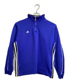 adidas（アディダス）の古着「ハーフジップスウェット」｜ブルー