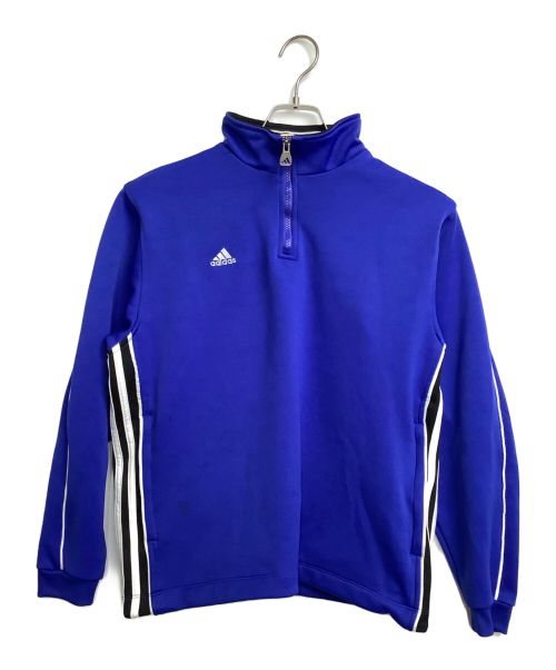 adidas（アディダス）adidas (アディダス) ハーフジップスウェット ブルー サイズ:Sの古着・服飾アイテム