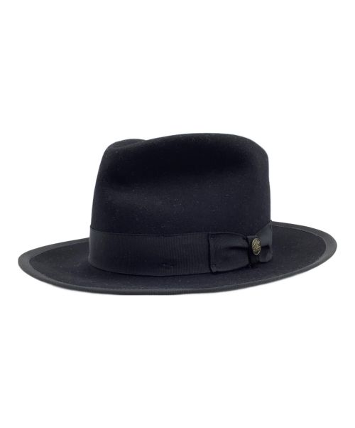 STETSON（ステットソン）STETSON (ステットソン) 中折れハット ブラックの古着・服飾アイテム