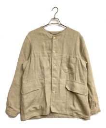 NIGEL CABOURN（ナイジェルケーボン）の古着「FRENCH WORK JACKET LINEN」｜アイボリー