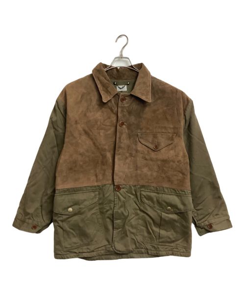 C.P COMPANY（シーピーカンパニー）C.P COMPANY (シーピーカンパニー) 切替ジャケット オリーブ×ブラウン サイズ:48の古着・服飾アイテム