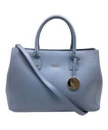 FURLA（フルラ）の古着「ハンドバッグ」｜スカイブルー