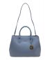 FURLA (フルラ) ハンドバッグ スカイブルー：18000円