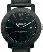 BVLGARIブルガリ）の古着「ブルガリ・ブルガリ カーボン BVLGARI・BVLGARI CARBON Ref. BB40CL」｜ブラック