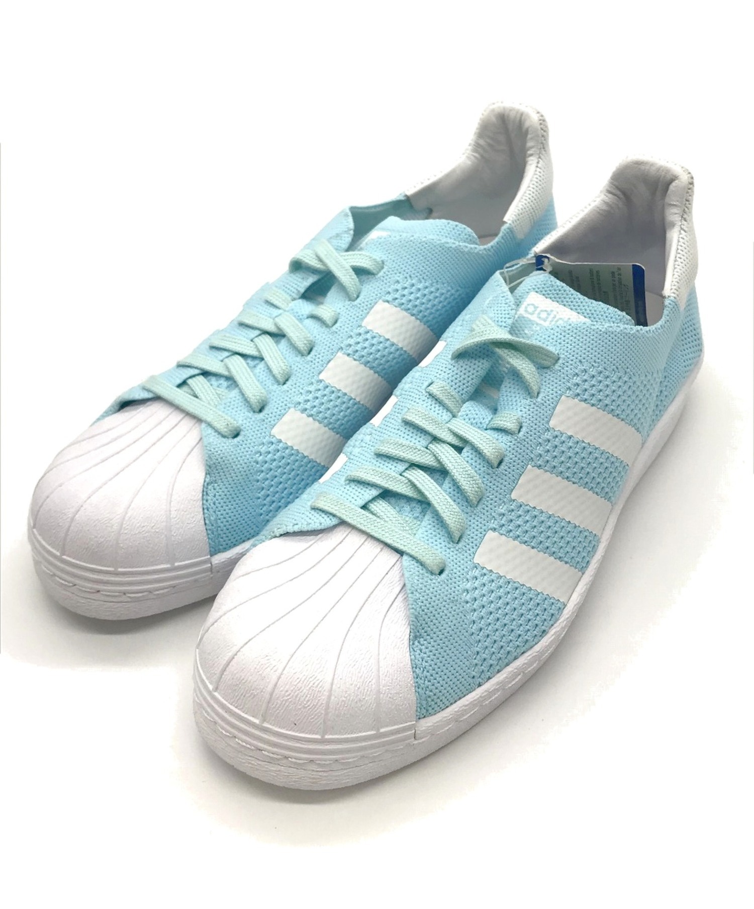 中古 古着通販 Adidas Originals アディダスオリジナルス スーパースター 80s プライムニット スカイブルー サイズ 26 5cm タグ付 S ブランド 古着通販 トレファク公式 Trefac Fashion